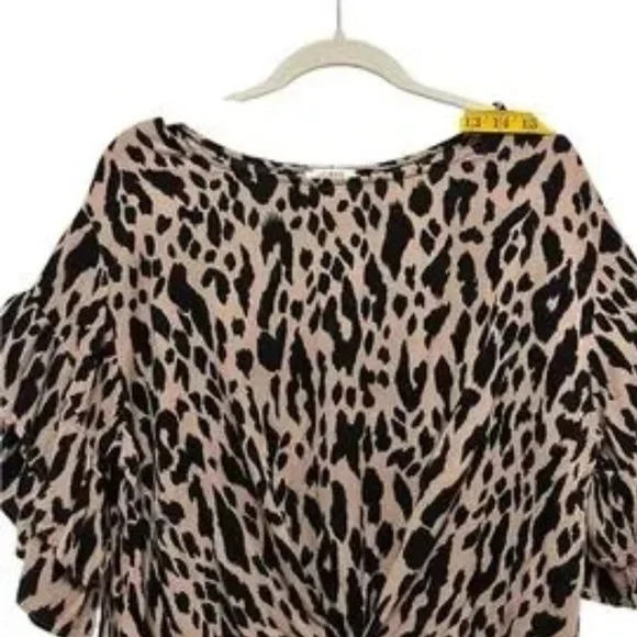 New Minnie Rose Plus Size 3x Leopard-Print Cashmere-Blend Sweater - Picture 11 of 14